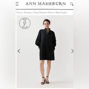 Ann Mashburn Black Anaya Popover Dress